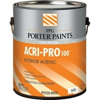 Porter Paints PP3729-40- Acri-Shield Външна сатенен сатенен ултра дълбока основна боя- гал от 4