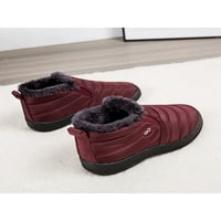 Дамски мъже водоустойчиви зимни снежни ботуши се приплъзвайте на топли обувки на открито US 4,5-12.5