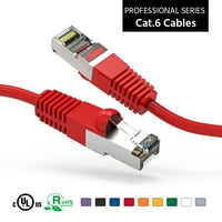 1 фута котешка екрана Ethernet Network Booted Cable Red, Pack