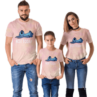 Тениска на fnyko за мъже и жени lilo & titch отпечатани редовно прилепнали небрежни къси ръкав полиестер о-не-деколте улична тениска подарък за момчета момичета жени мъже