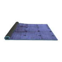 Ahgly Company Indoor Rectangle Oriental Blue Industrial Area Rugs, 5 '8'