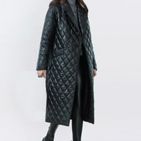 Теглено женско яке с качулка и стилно женско памучно палто в твърд цвят за ежедневно износване и