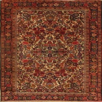 Canvello Ivory Silkroad Antique Hamadan Rug - 4'8 '' 6'9 ''