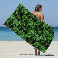 Li HB Store Microfiber Beach кърпа Супер лека цветна цветна кърпа за баня пясъчно одеяло за плаж с многоцелева кърпа за пътуващ басейн, плаж, a