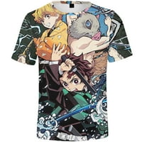 Тениска от убиец на демони kamado nezuko костюм деца момичета тениска летни къси ръкави мъже тениска kamado tanjirou