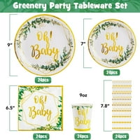 LARCHIO SAGE GREEN BIBY DOWRE PARTY DECATORATION