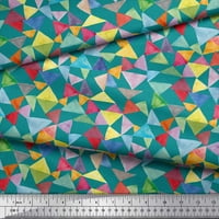 Соимои памучна патица тъкани триъгълник геометричен отпечатан двор двор