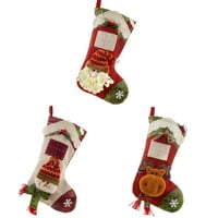 TURECLOS Коледа чорап преносим замяна на многократна употреба деца Xmas Тематична домакинска партия офис подарък за бонбони за бонбони Аксесоари за животни животни