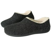 Daeful дамски домашни обувки Slip на плюшени чехли размита топла обувка на закрито безплъзгаща се лека къща Loafer Slipper Grey 7