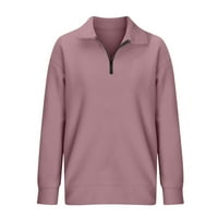 Levmjia blouses за жени върхове просвет плюс размер мода ежедневни плътни цветни липиета шия с дълъг ръкав свободен тениска блуза пуловер върхове