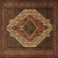 Ahgly Company вътрешен правоъгълник медальон кафяви традиционни килими, 2 '4'