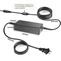 Kircuit 65W Замяна на зарядно захранване за захранване за ASUS Vivobook E203NA E402SA E E403NA E403SA K200MA Q301L Q502L S X200MA X550C X551C X X551MA LAPTOP FT Захранващ кабел