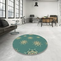 Ahgly Company вътрешен правоъгълник с шарени дълбоководни зелени килими от площта, 8 '10'