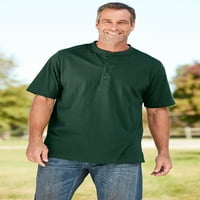 Kingsize Men's Big & Tall Shrink Light Thryger Henley тениска Henley риза