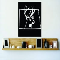 Дизайн на стена Северна Дакота Див живот Елен ловец Баня 18x18