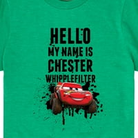 Автомобилите на Disney - Chester Whipplefilter - Графична тениска с малко дете