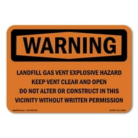 Предупредителен знак - Запазване на газовия отдушник на депата
