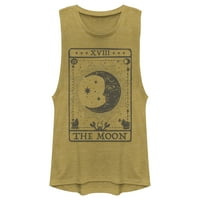 Junior's Lost Gods The Moon Tarot Card Festival Muscle Graphic Tee Gold Heather Голямо