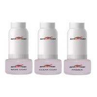 Докоснете Basecoat плюс Clearcoat Plus Primer Spray Paint Kit, съвместим със сателитно сиво металик XJ Jaguar