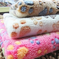 Топло мек лапа за печат корал кадифе за домашни любимци котка куче одеяло кученце легло постелка