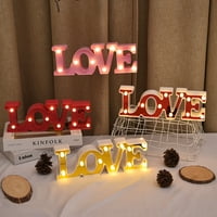 Hloma Letter Light Battery оперирана романтична експресна любовна реквизит LED марка букви любов знака лампа за сватба