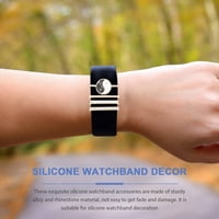 Прелести Гледайте ленти за каишки ленти пръстени за наблюдение на лентата Декоративна гума Искрящи ленти за часовници за часовници Силикон