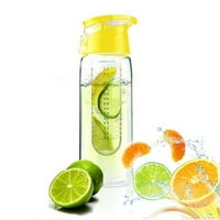 Милилитър плод влива бутилка с вода с плодов инфузор и лимонов сок от капак Направете бутилка