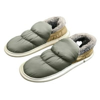 Daeful Menes House Ship Slip on Slippers Soft Plush Winter Flipper Outdoor Lightweight Waterptoof Уютни обувки Светло зелено 5.5