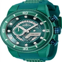 Мултифункционален часовник за циферблат на Invicta Mens S, зелено