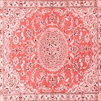 Ahgly Company Indoor Medallion Medallion Red Traditional Area Rugs, 2 '3'