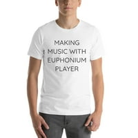 2xl Изготвяне на музика с тениска с еуфониев играч с къс ръкав тениска от неопределени подаръци