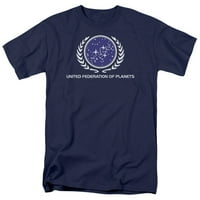 Лого на Star Trek - Обединена федерация - Риза с къси ръкави - XX -голяма