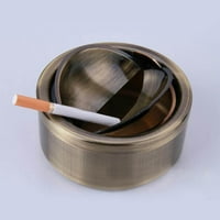 Walbest Home от неръждаема стомана пепелник ветроустойчив кръгла форма бездимен апелатен пепелник с капак