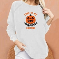 Есенни суитчъри за жени кръгла шия с дълъг ръкав Raglan Print Pullover Fall Winter Pleater Небрежно разхлабени суичъри