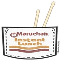 Мъжки Maruchan Instant Logo Logo Графичен тройник бял голям