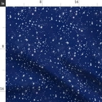 Spoonflower Fabric - Stars Constellation Star Sky Zodiac, отпечатан върху бельо памучно платно от тъкани мазнини квартал - шиене на домашен декор за спално бельо за облекло за облекло