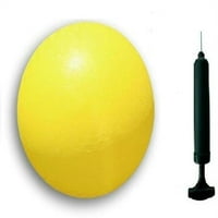 Жълта цветна детска площадка с въздушна помпа и игла, подскачаща топка доджбол ритник топка