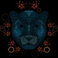 Panther Face Boys Black Graphic Tee - Дизайн от хора XL