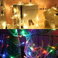 Mulanimo LED цветни струнни светлини, режими на открито водоустойчиво висока яркост Коледна декор лампа Fairy Lights