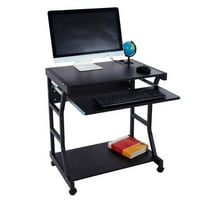 Ubesgoo Mobile & Compact Complete Office Computer Workstation Desk Черно