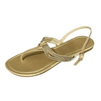 Ichuanyi чехли за женски клирънс Rhinestone Sandals Женски обувки плоски плажни сандали и чехли жени