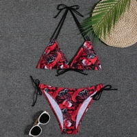 Жени Bandeau Bandage Bikini Set Beachwear Push Up Bwickwear Brazilian Swimsuit