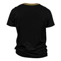Мъжки ризи реколта летни мъжки тениски улични дрехи Отворени муха свободно облекло за печат с къс ръкав тениска черна 3XL