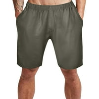 Подаръци на Leey-World за мъже мъже модни ежедневни къси панталони Чист цвят Жан с гащеризони спорт панталон твърд моден панталон зелен, xxl