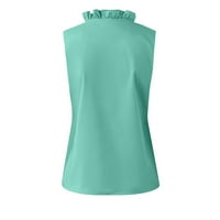 Tking fashion дамски върхове моди жени темперамент бутон v-образно деколте за ръкав блуза ежедневни ризи върхове за жени