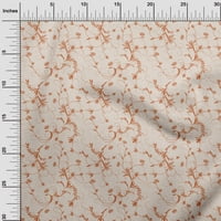 Oneoone Rayon Peach Fabric Asian Scroll Sheing Craft Projects Fabric отпечатъци от двор широк