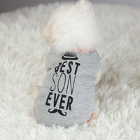 Дишаща летна жилетка за домашни любимци - мека текстурна печат - Дрехи за домашни любимци - Котки за малки кучета