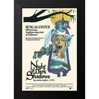 Холивудски фото архив Black Modern Framed Museum Art Print, озаглавен - Night of Dark Shadows
