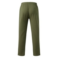 zuwimk панталони за мъже от спокойна форма, мъжки основен участък от джогинг панталони зелени, xl
