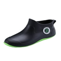 Sanviglor Womens Mens Garden Shoes Outhero Cubber Boot Lightweight Rain Boots Work Comfort Небрежно дъждовна устойчива водоустойчива черно зелено 8